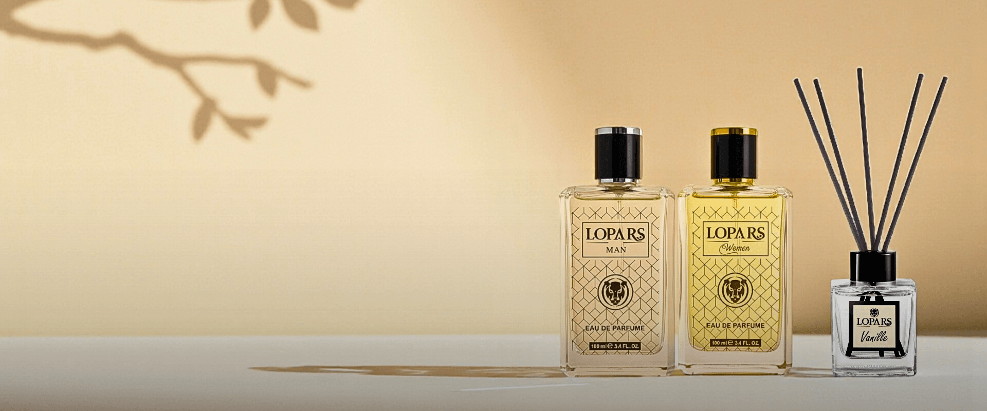 “LOPARS premium parfüm ve bambu çubuklu oda kokuları, lüks yaşam alanları için zarif koku deneyimi