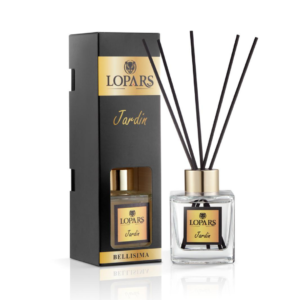 Lopars Bellisima Jardin 100 ml bambu çubuklu oda kokusu şişesi, çiçek bahçesi aromalı lüks ortam kokusu.
