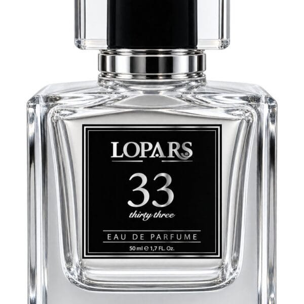 LOPARS 33 unisex parfüm 50 ml şişe, siyah etiketli Eau de Parfum