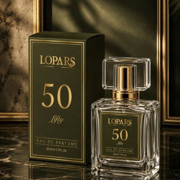 LOPARS 50 Eau de Parfum 50 ml parfüm şişesi ve kutusu