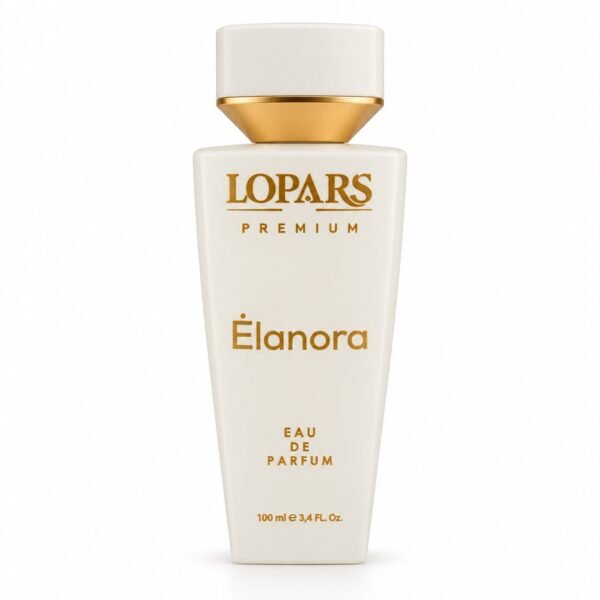 Lopars Premium Elanora 100 ml kadın EDP parfüm şişesi ve kutusu